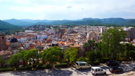 Vista-Panorámica-Del-Pueblo-De-Onda-Desde-El-Antiguo-Castillo.