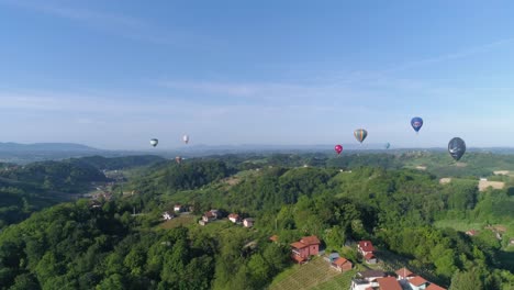 Wide-aerial-pan-in-the-early-morning-on-sunny-day