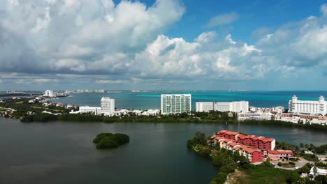 Epic-view-of-Cancun-hotel-zone-from-above