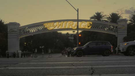 Intersección-Frente-Al-Mirage-Resort-En-Las-Vegas