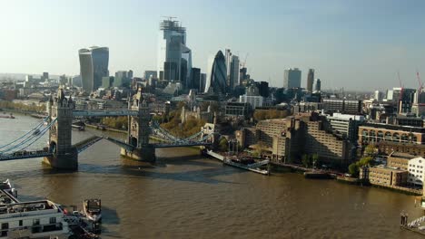 Drone-shot-of-the-famous-bridge-in-London