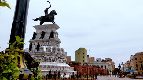 Static-footage-of-Maharaja-Ranjit-Singh-chowk-near-Golden-Temple-complex,-Amritsar-during-curfew-and-lock-down-in-India-for-Fighting-Corona-virus