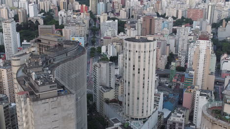 Vista-Aérea-Del-Edificio-Altino-Arantes,-Llamado-Banespao,-Centro-De-Sao-Paulo,-Brasil.