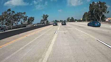 Quick-lane-change-on-the-highway-while-riding-motorcycle