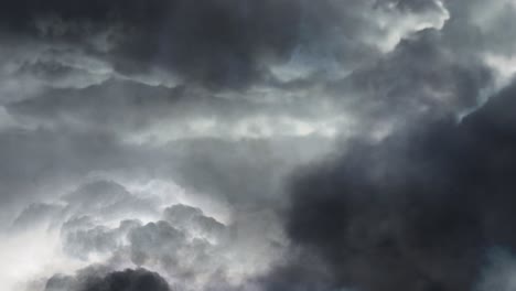 Blitz-Gewitter-Am-Dunklen-Himmel-In-Der-Nacht