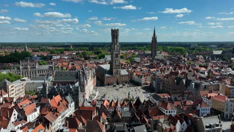 Belfry-of-Bruges,-Belgium,-June-2024