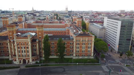 Vista-Aérea-Panorámica-De-La-Ciudad-De-Viena,-Austria