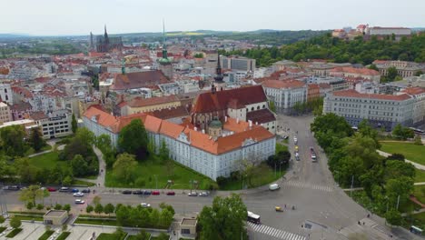 Panoramic-Aerial-View-Of-Brno-Cityscape-In-Southeastern-Czech-Republic