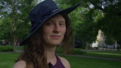 Beautiful-lady-with-a-blue-hat-posing-for-the-camera