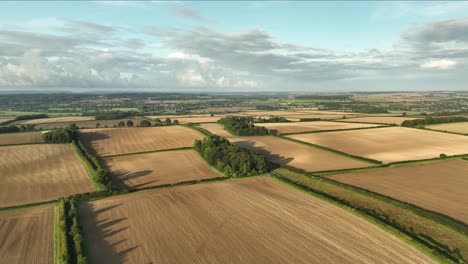 Aerial-shot-over-the-Dorset-countryside-on-a-summers-morning