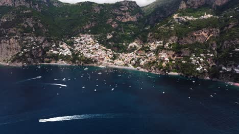 Wide-Angle-Aerial-View-High-Above-Italy's-Amalfi-Coast