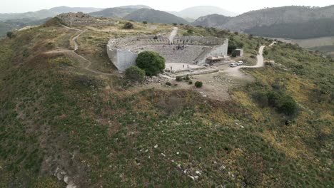 aerial-view-of-Archaeological-Park-of-Segesta-ruins-in-Sicily-,-Italy