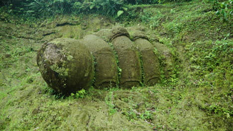 Balinese-Forest-Sculptures-In-Alas-Harum-Bali,-Ubud-Indonesia