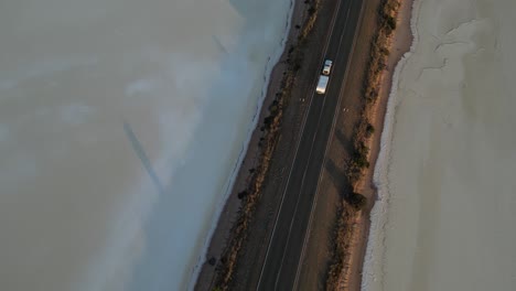 Driving-car-with-trailer-on-scenic-road-of-Australia