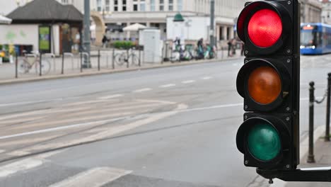 Ampeln-In-Krakau,-Polen