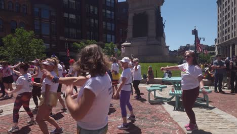 Women-celebrating-Gay-Pride-Parade-Portland,-Maine