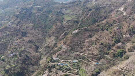 Roads-in-the-Himalayan-mountain-of-Nepal