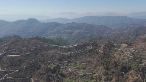 Luftaufnahme-Der-Landschaft-Von-Nepal