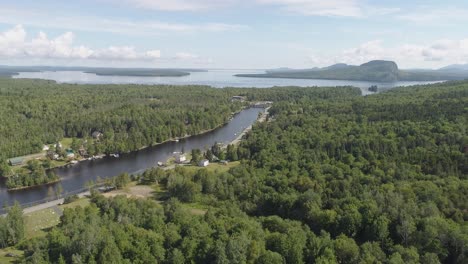 Flying-over-Maine-on-a-bright-day