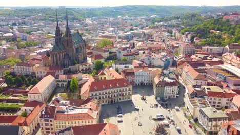 Brno-Czech-Republic-city,-Cathedral-of-St