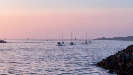 Sailing-Boats-Arriving-at-Howth-Harbor-at-Golden-Hour
