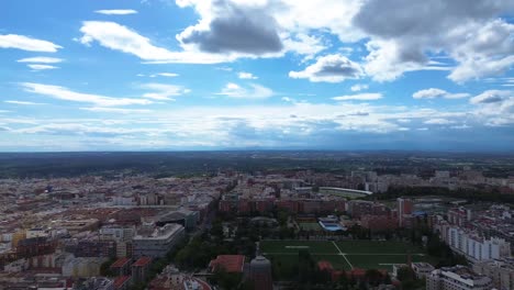 Amazing-aereal-view-of-Madrid-at-drone