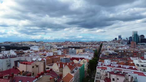 Aereal-view-of-Madrid,-Spain