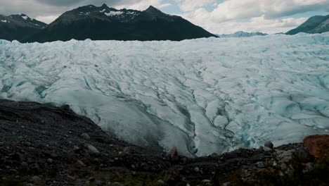 Perito-Moreno-Glacier-In-Los-Glaciares-National-Park-In-Patagonia,-Argentina---Wide-Shot