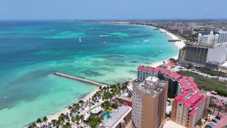 Palm-Beach-At-Noord-In-Oranjestad-Aruba