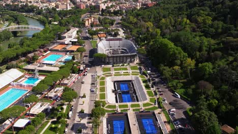 Nicola-Pietrangeli-Stadion-Und-Zentralstadion-Des-Tennis-Im-Sportkomplex-Foro-Italico,-Rom