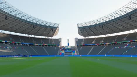 Uefa-Euro2024-Drohnenaufnahme-Olympiastadion-Berlin-Final-Fußballplatz