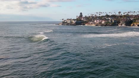 Oceanfront-Residential-Neighborhood-Of-Bird-Rock-In-La-Jolla-San-Diego,-California-USA