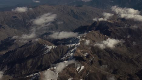 Aerial-view-from-airplane-of-snow-covered-Iran-mountain-landscape-in-middle-east