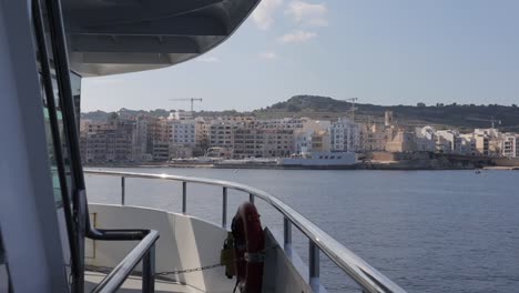 Residential-area-view-from-a-sea-boat-in-Malta