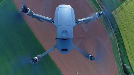 Second-Person-Perspective-of-Drone-in-Flight,-Overhead-POV
