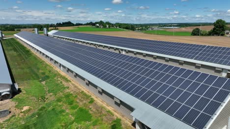 Solar-panels-powering-chicken-houses-and-agriculture-livestock-farm-in-USA