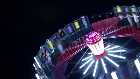 A-spinning-carnival-ride-during-a-summer-night