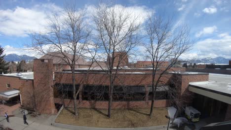 Time-lapse-of-Strand-Union-Building,-Bozeman-Montana