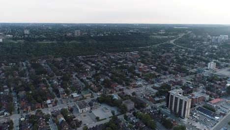 A-beautiful-Aerial-View-of-Hamilton,-Ontario