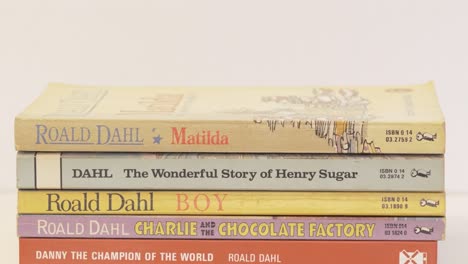 Roald-Dahl-books-isolated-on-white-background