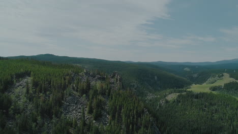 Aerial-of-canyon-in-the-Bighorn-Mountains-of-Wyoming