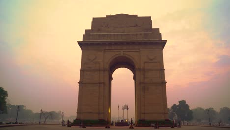 India-Gate-Delhi-Ist-Ein-Kriegsdenkmal-An-Der-Rajpath-Road-In-Neu-Delhi