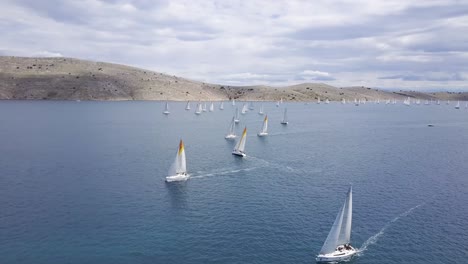 Regata-Alrededor-De-Las-Islas-Kornati-En-Croacia.