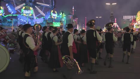 Munich,-Germany:-September-30,-2019:-Pan-shot-of-the-Oktoberfest-in-Munich,-Germany