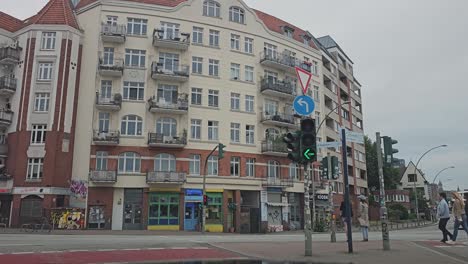 POV-wide-angle-footage-of-driving-in-the-city-centre