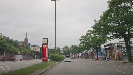 POV-wide-angle-footage-of-driving-in-the-city-centre