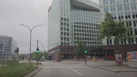 POV-wide-angle-footage-of-driving-in-the-city-centre