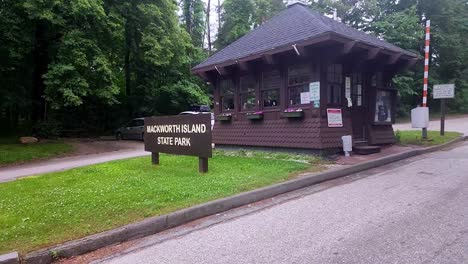 Gate-house-at-the-entrance-to-Mackworth-State-Park-Falmouth,-Maine