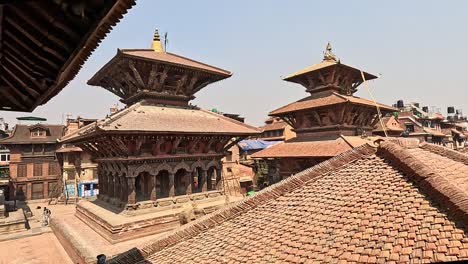 Vista-Sobre-Los-Tejados-De-Los-Templos-De-La-Plaza-Patan-Darbar