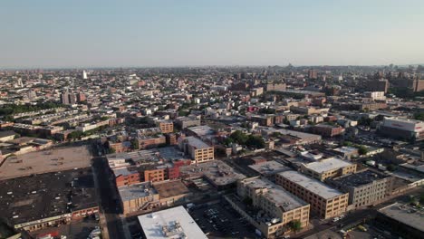 Toma-De-Drone-De-Bushwick,-Brooklyn,-Nueva-York